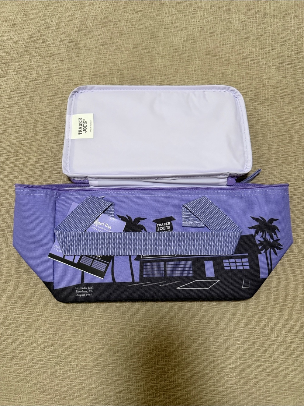 Trader Joe’s Lavender Mini Insulated Lunch Tote